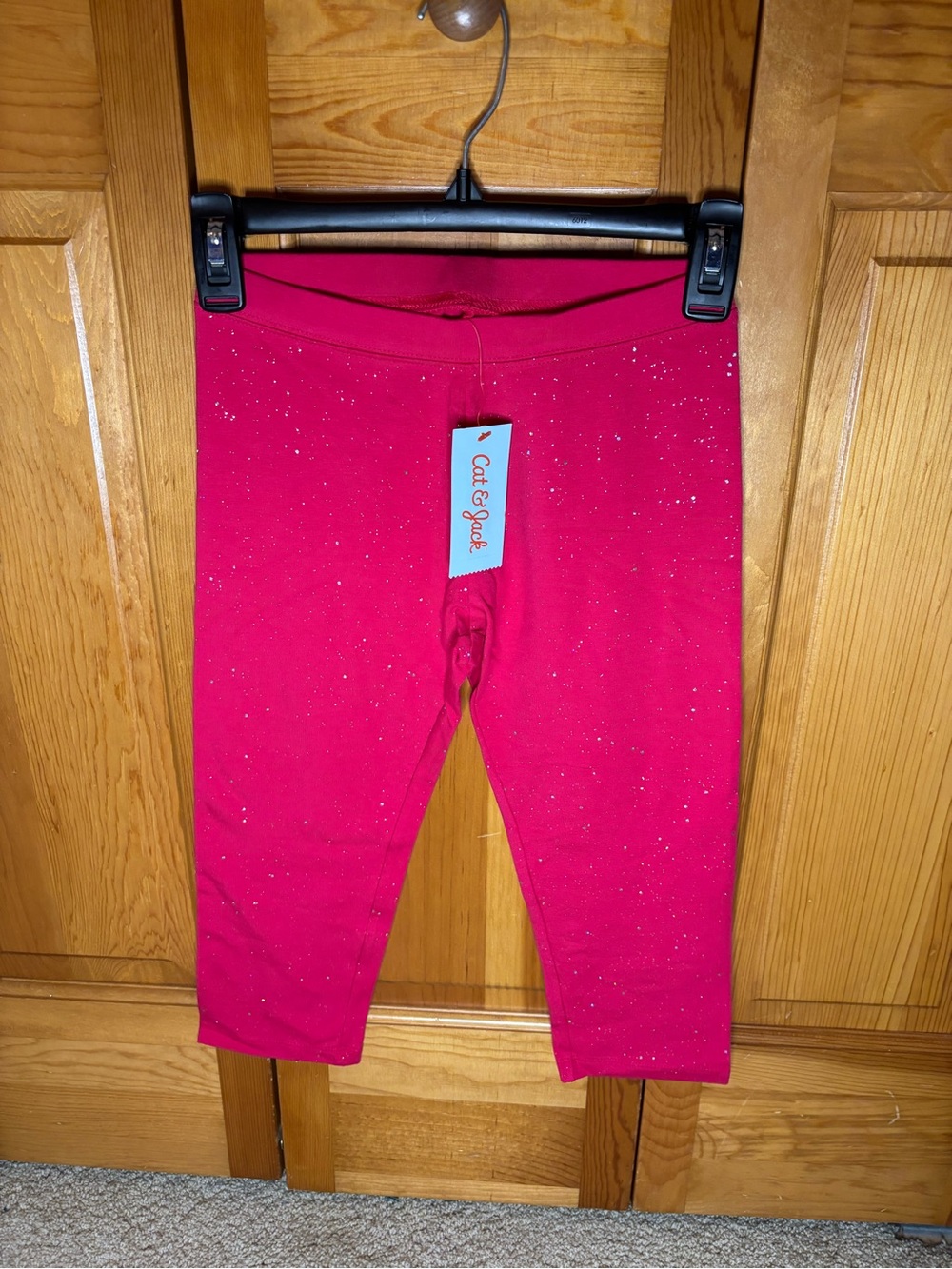 Cat & Jack Sparkle Hot Pink Girls' Leggings